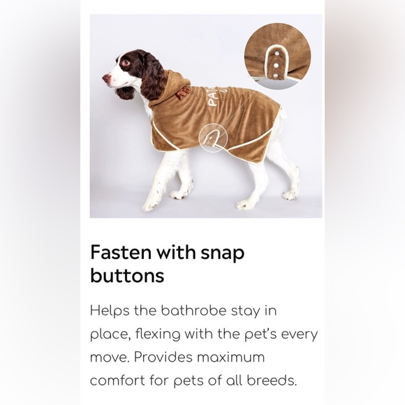 NWT in box Dog hooded robe with deer antlers Size Large - Picture 11 of 17